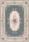Dollhouse 1:24 Scale Aubusson Green Rug Dollhouse Miniature