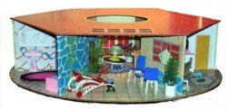 Circular Metal Dollhouses