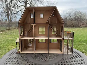 Wow this is a wooden dollhouse