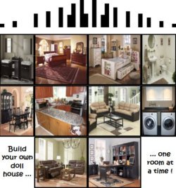 Build your own doll house one room at a time