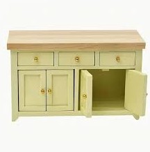 Dollhouse kitchen 2 inch base