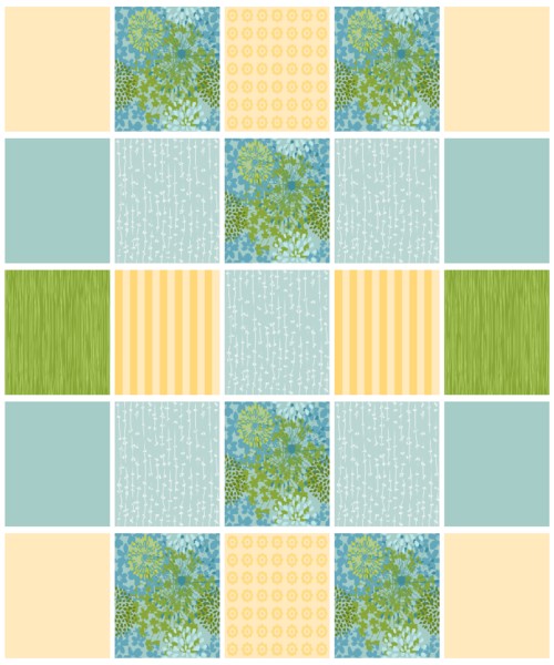 Comforter Top Pattern Piece