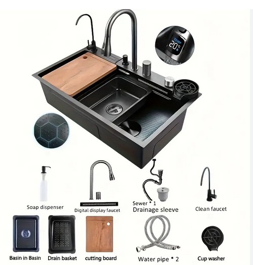 Kitchen double sink