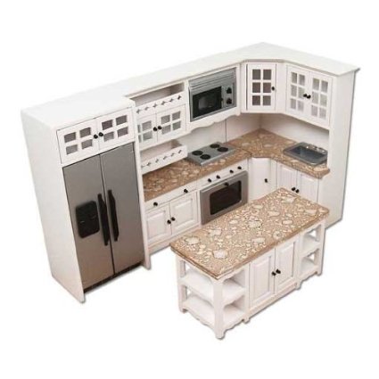 6-Pc. White and Stainless Kitchen