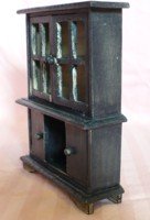 Completed Dollhouse Hutch Cabinet