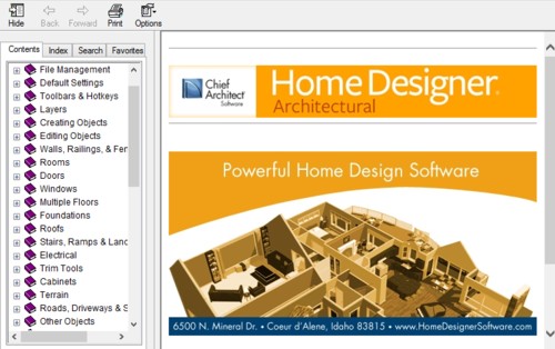 Home Designer Content Help