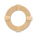 Dollhouse Miniature 1/2-Inch Scale Round Window